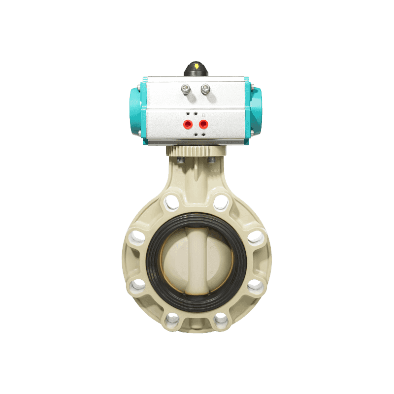 β--PPH supapă pneumatică fluture